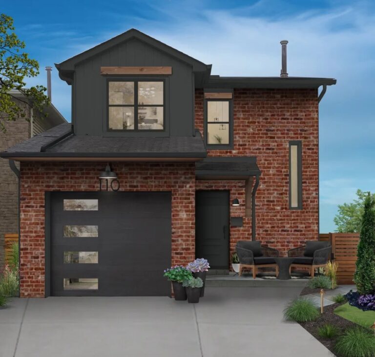 What color siding goes well with brick