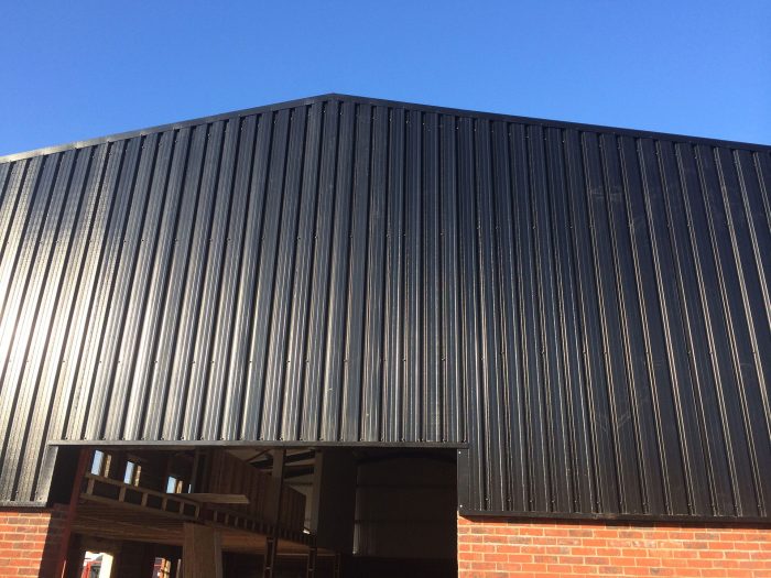 Metal sheets for wall covering