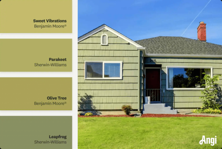 Olive green siding colors